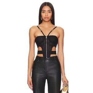 Versace Jeans Couture Bustier Top in E899-black